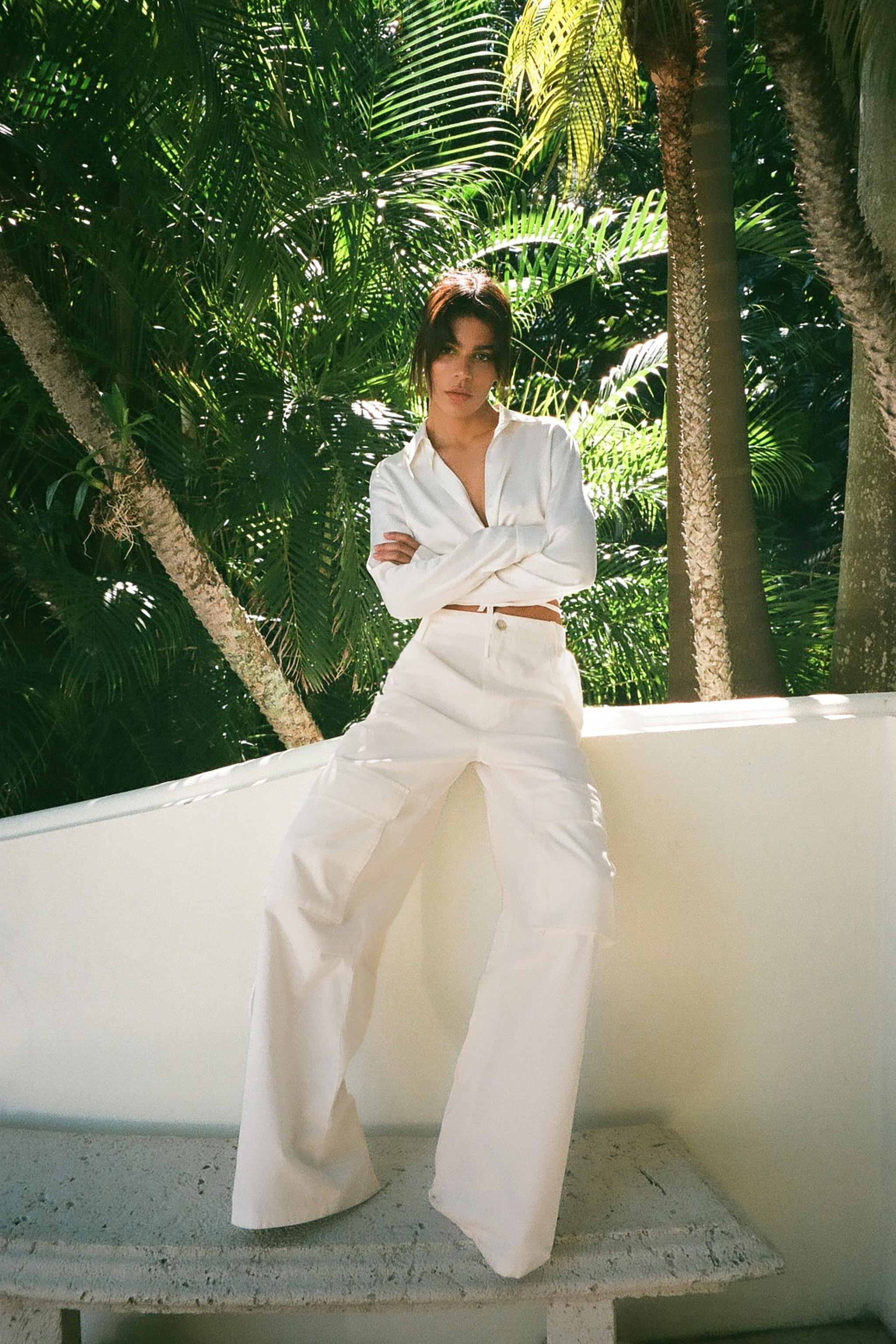 Zara white cargo pants sales
